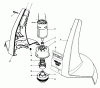 Toro 51720 - Cordless Power String Trimmer, 1990 (0000001-0999999) Ersatzteile MOTOR AND HOUSING ASSEMBLY