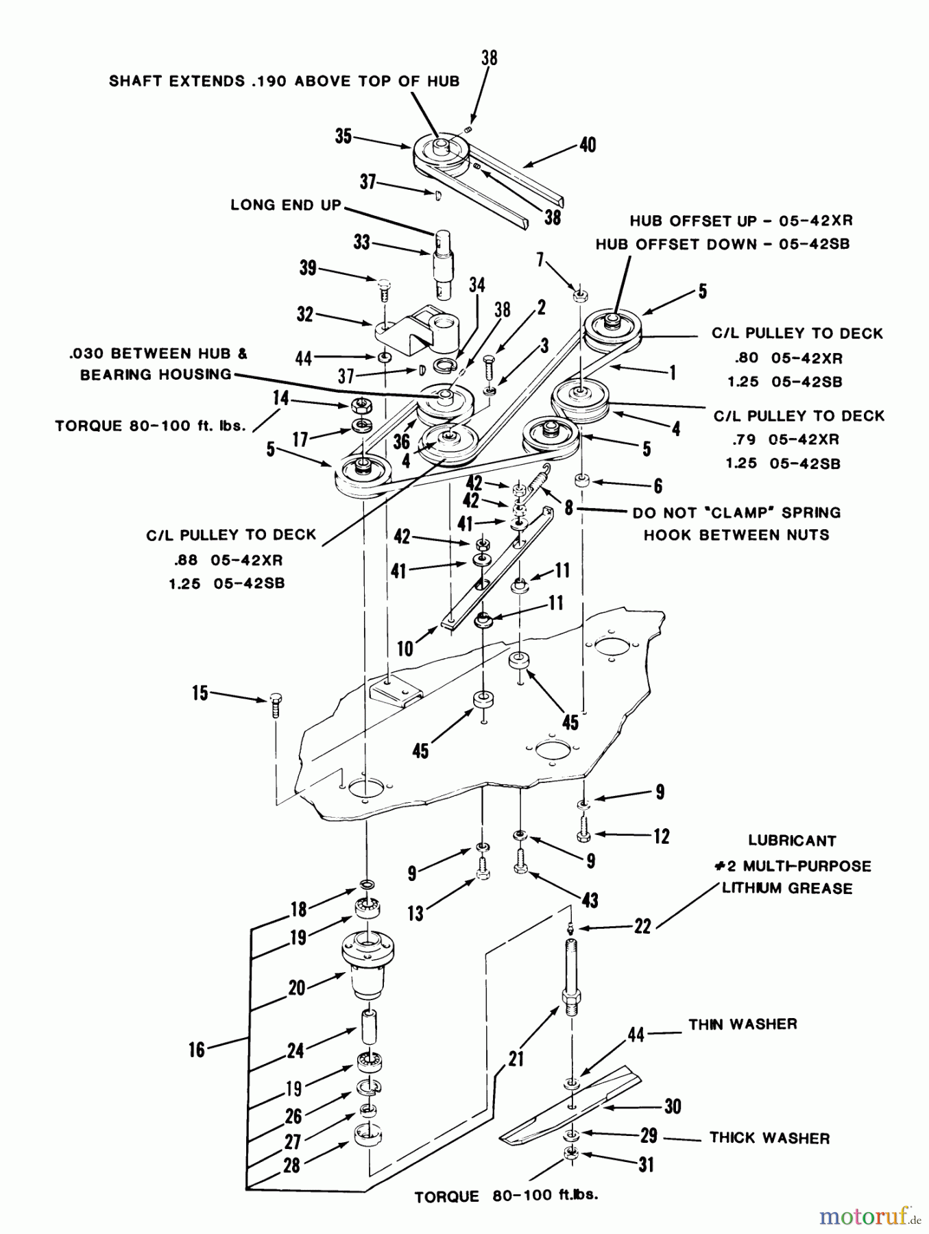  Toro Neu Mowers, Deck Assembly Only 05-42XR05 - Toro 42