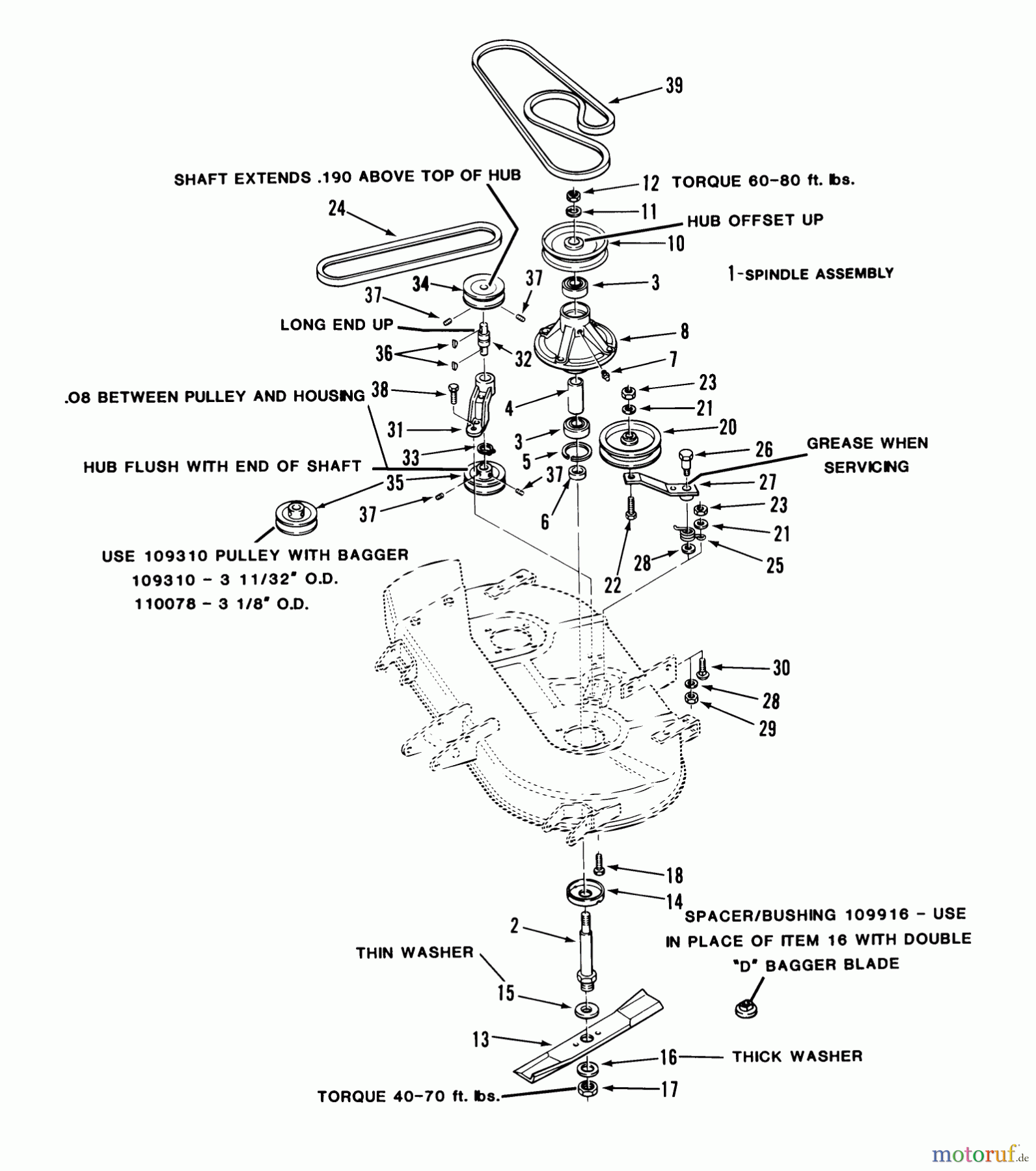  Toro Neu Mowers, Deck Assembly Only 05-42XR05 - Toro 42