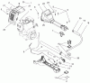 Toro 51921 - 15" Gas Trimmer, 1997 (79000001-79999999) Ersatzteile HANDLE & UPPER BOOM ASSEMBLY