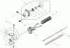 Toro 53008 - Gas Trimmer, Curved Shaft, 1999 (990001-999999) Ersatzteile CLUTCH AND HANDLE ASSEMBLY