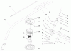 Toro 53008 - Gas Trimmer, Curved Shaft, 1999 (990001-999999) Ersatzteile HEAD, SHAFT AND SHIELD ASSEMBLY