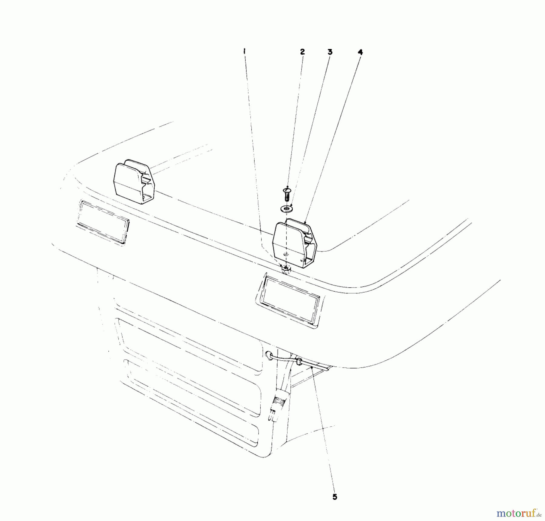 Toro Neu Trimmers, String/Brush 59145 - Toro 12 Volt Electric Trimmer, for Rider, 1980 (0000001-0999999) HOLDING CLIP ASSEMBLY