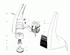 Toro 59145 - 12 Volt Electric Trimmer, for Rider, 1980 (0000001-0999999) Ersatzteile MOTOR AND HOUSING ASSEMBLY