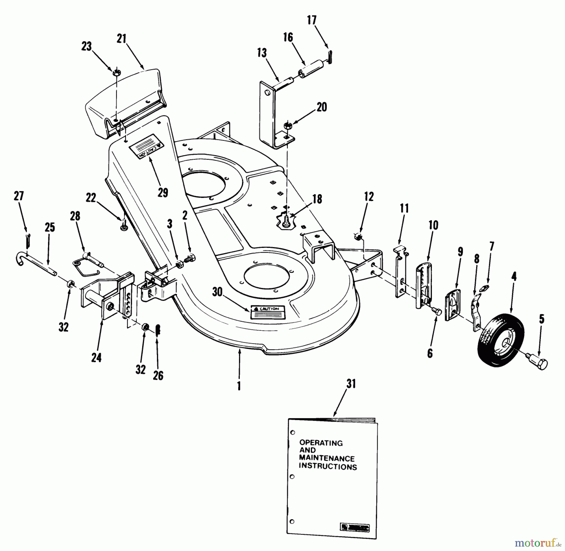 Toro Neu Mowers, Deck Assembly Only 05-37MS01 - Toro 37