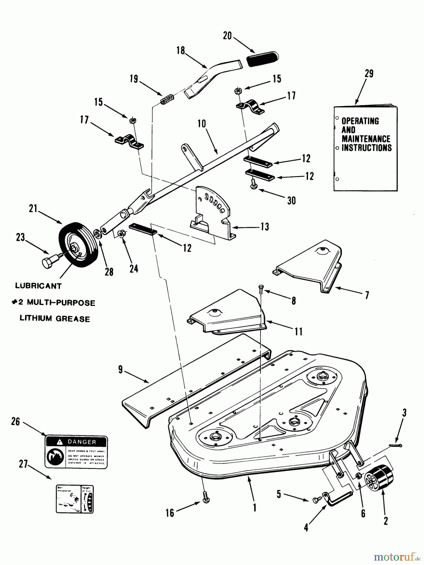  Toro Neu Mowers, Deck Assembly Only 15-42SC02 - Toro 42