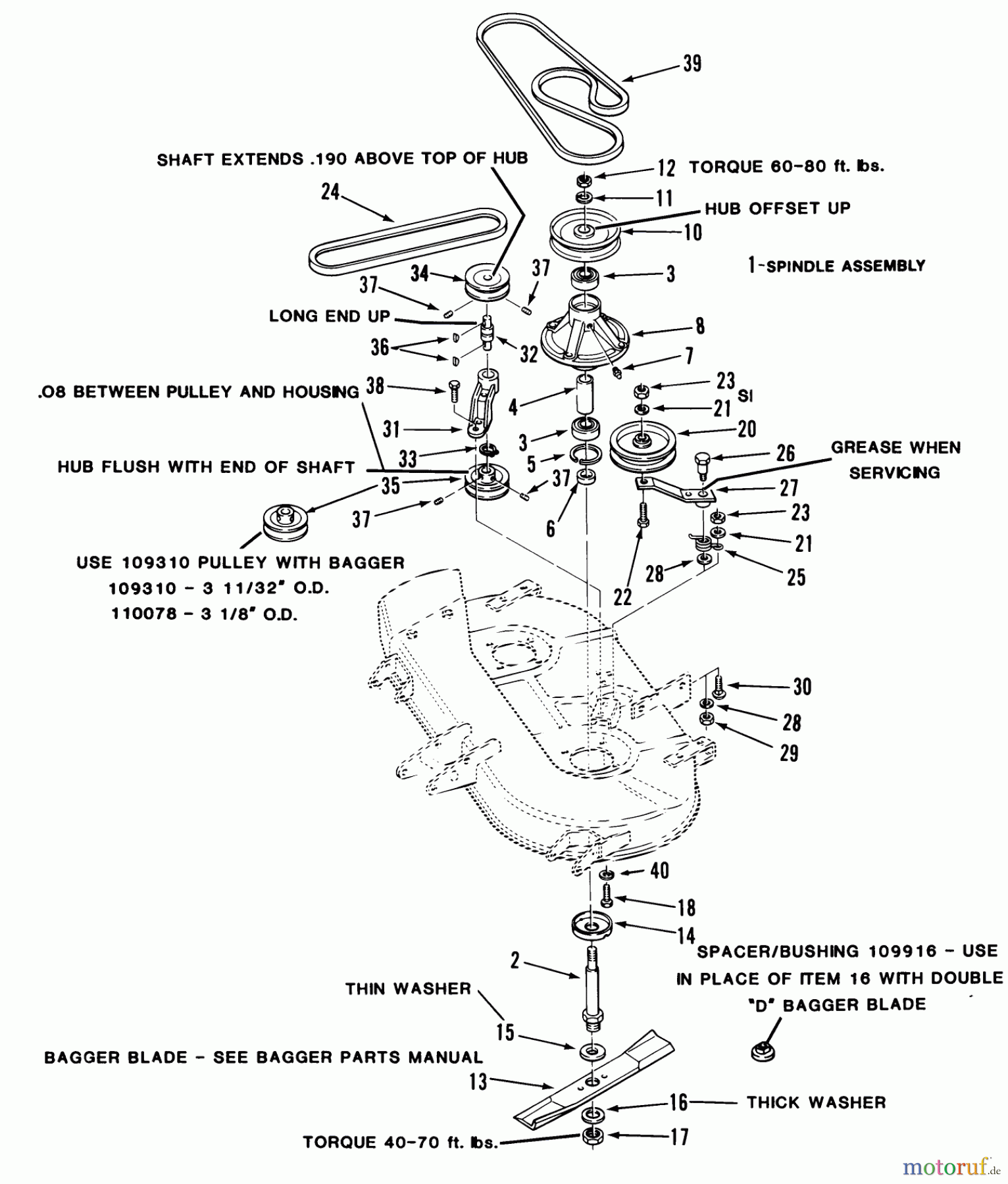 Toro Neu Mowers, Deck Assembly Only 05-42RK01 - Toro 42