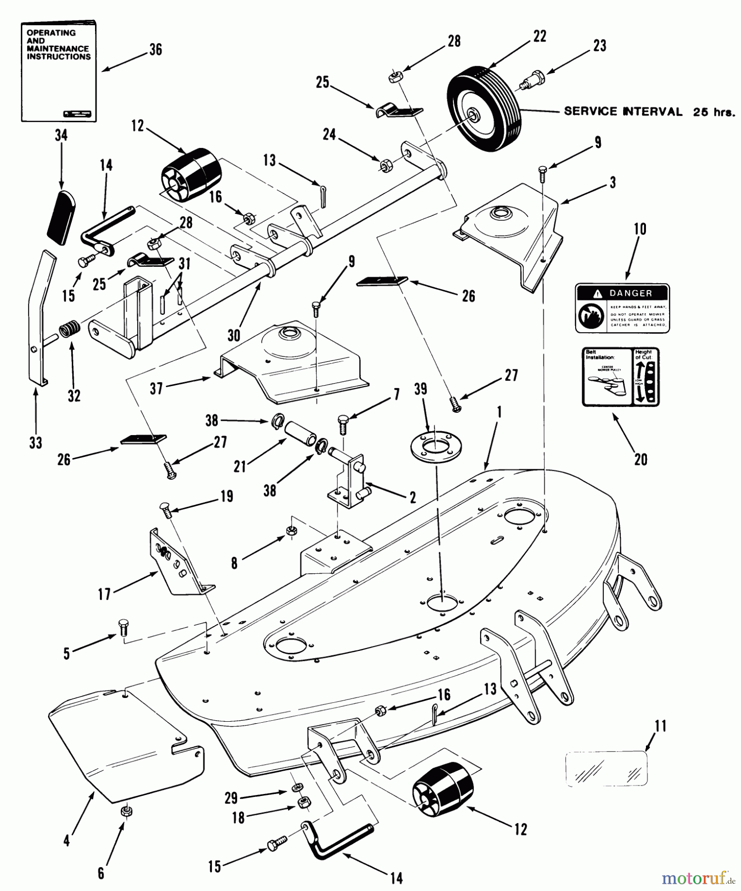 Toro Neu Mowers, Deck Assembly Only 05-42RK01 - Toro 42