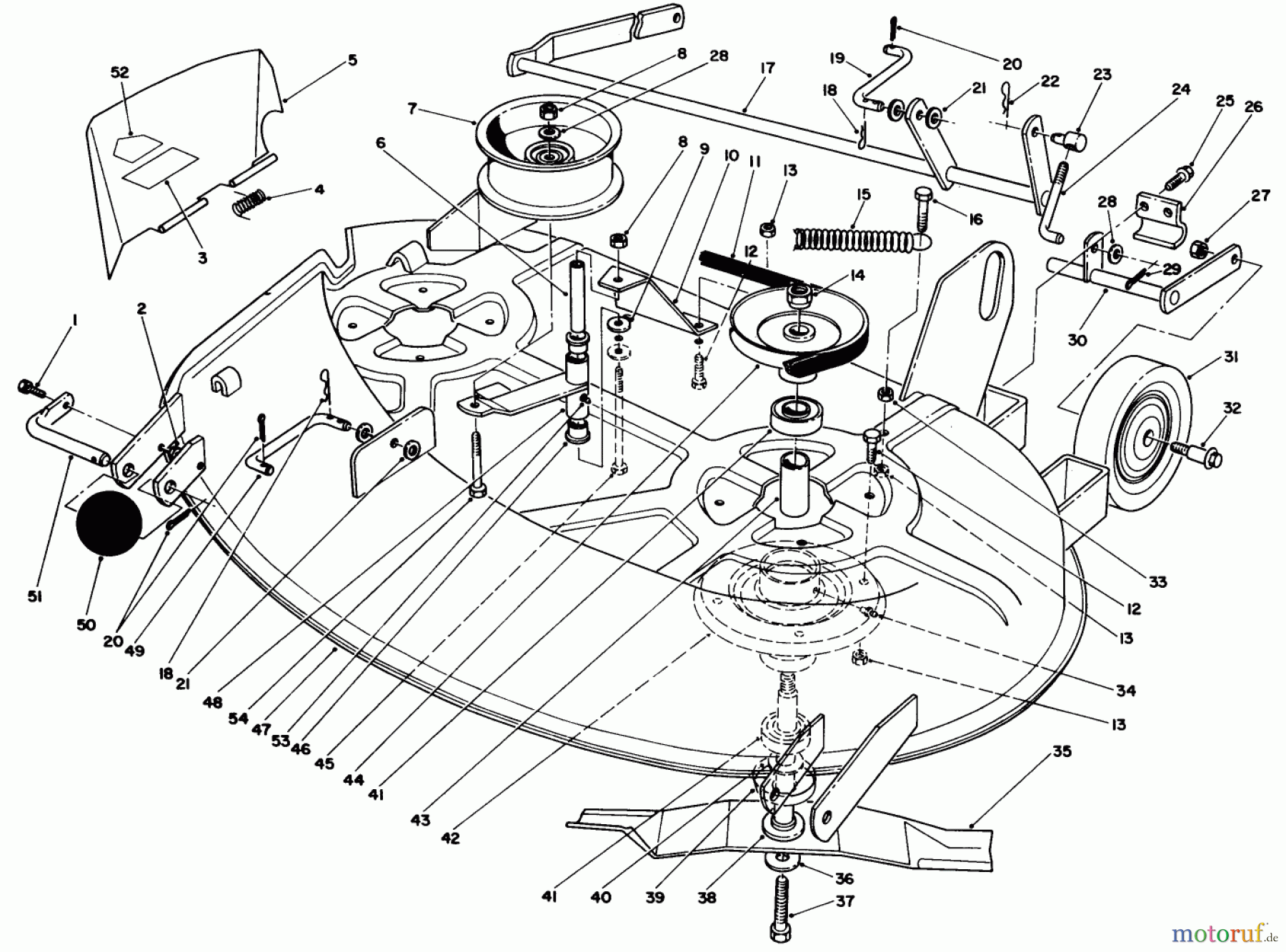 Toro Neu Mowers, Deck Assembly Only 05-38SS01 - Toro 38