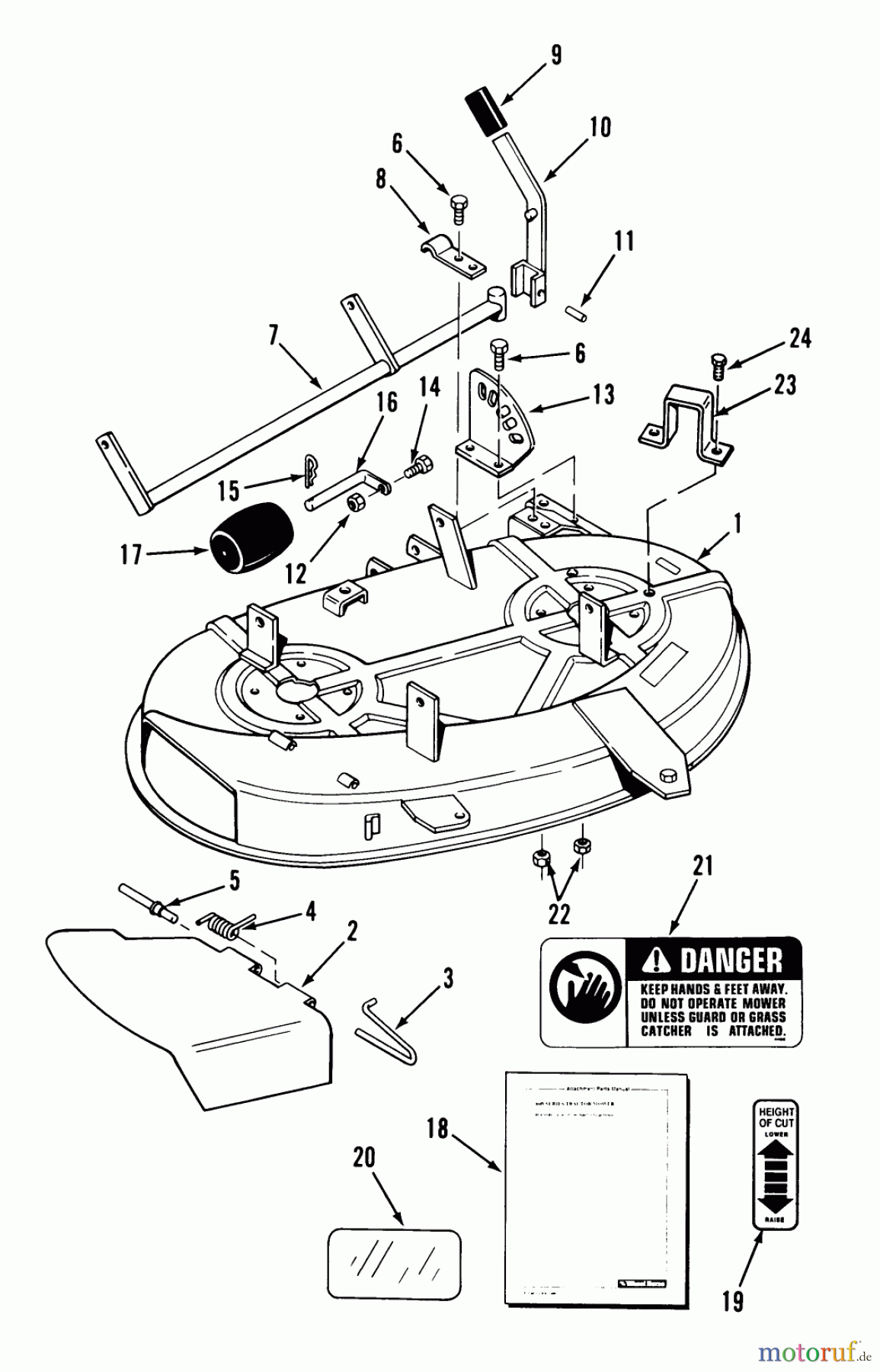 Toro Neu Mowers, Deck Assembly Only 05-38SY01 - Toro 38