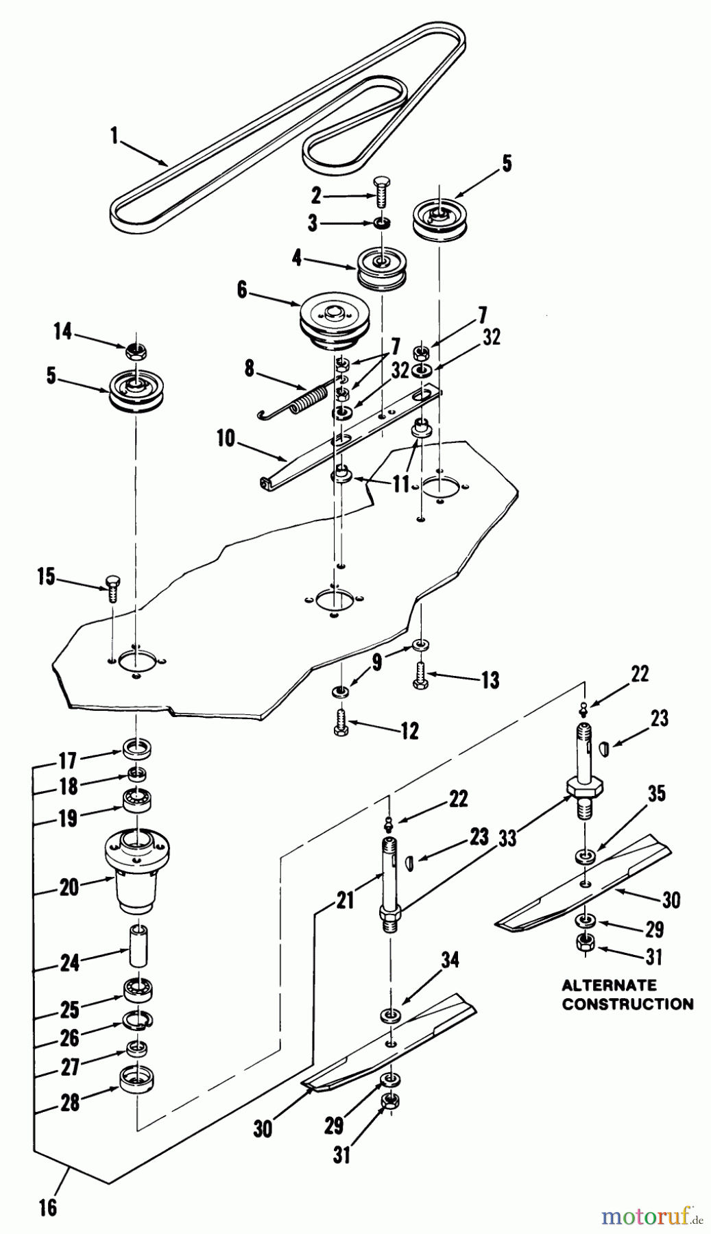 Toro Neu Mowers, Deck Assembly Only 05-48XS02 - Toro 48