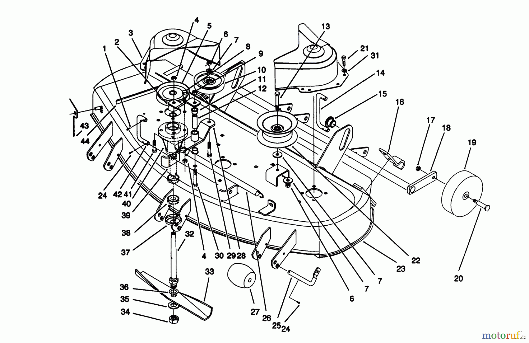 Toro Neu Mowers, Deck Assembly Only 05-42SS02 - Toro 42