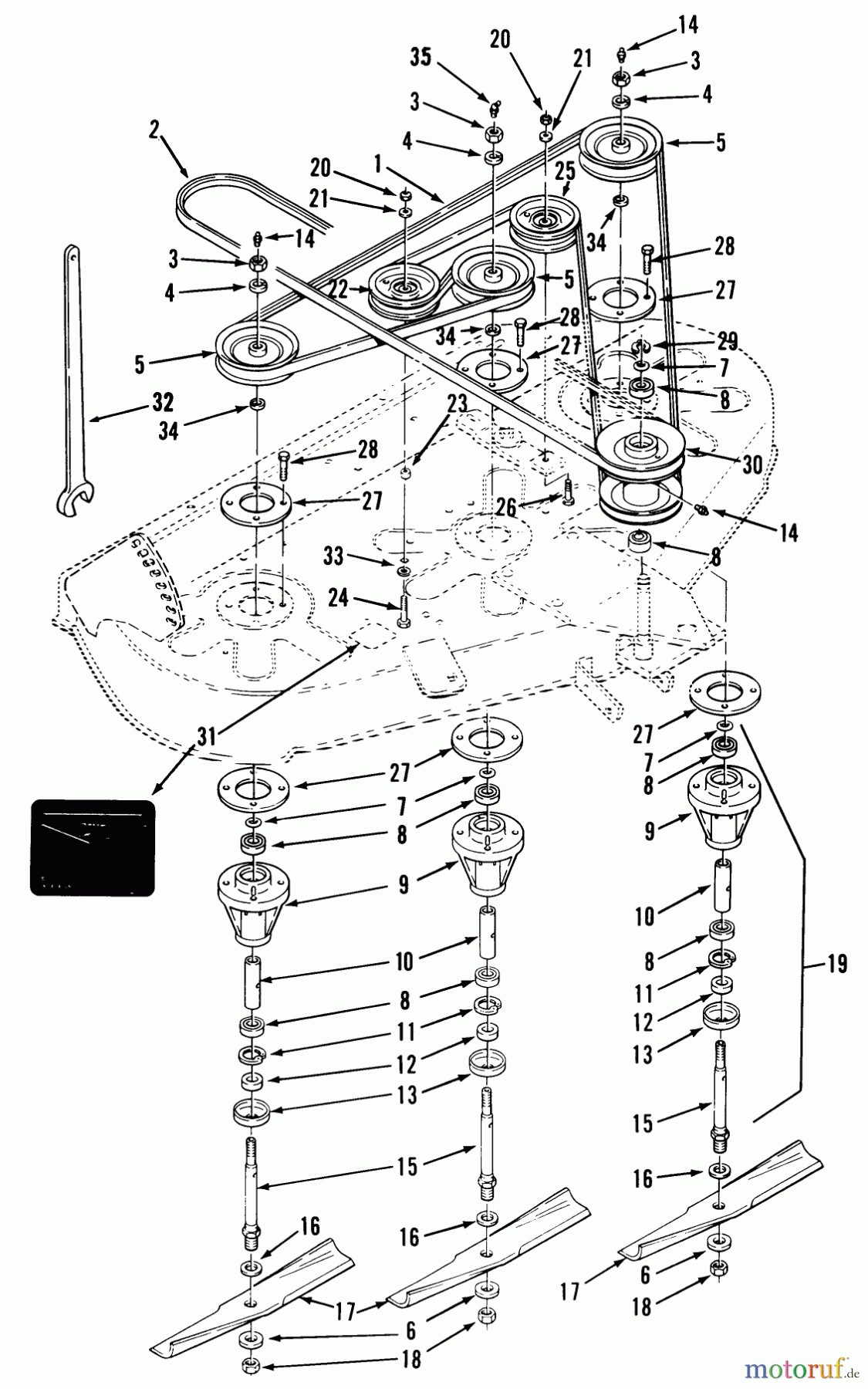 Toro Neu Mowers, Deck Assembly Only 05-42SY03 - Toro 42