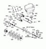 Wolf-Garten UV 38 BX 3638005 Serie A (2002) Ersatzteile Messer, Messeraufnahme, Motor